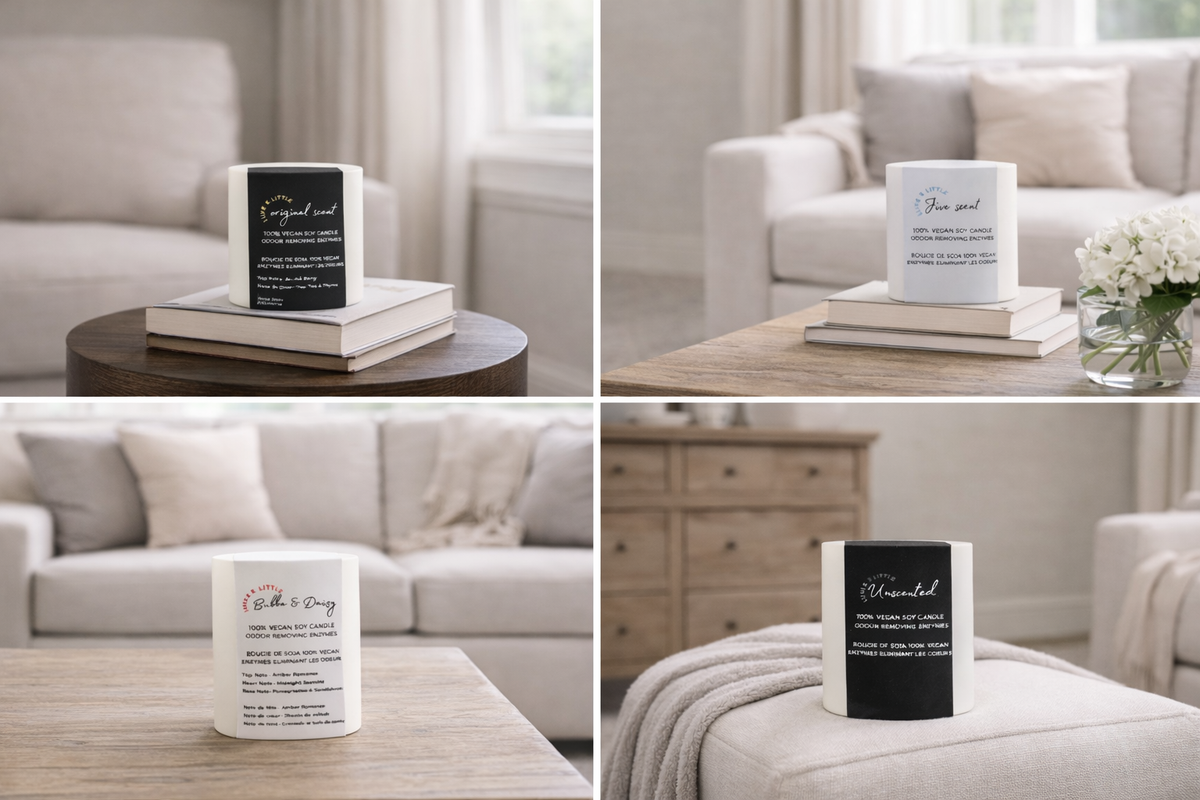 Odour Eliminator Candles -Package Set of 4