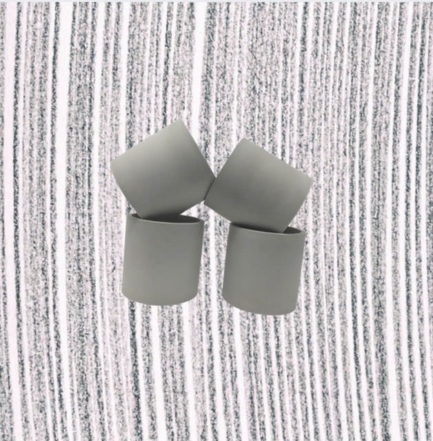 Luxe and Little natural concrete refillable candle vessels