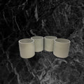 Natural concrete Luxe candle vessels, product photograph